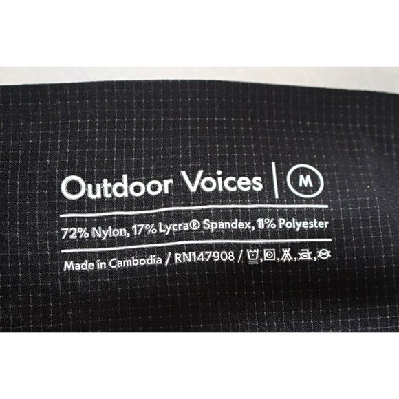 Outdoor Voices - Women's Techsweat 7/8 leggings in Black + Blue- Excellent M - Picture 4 of 11